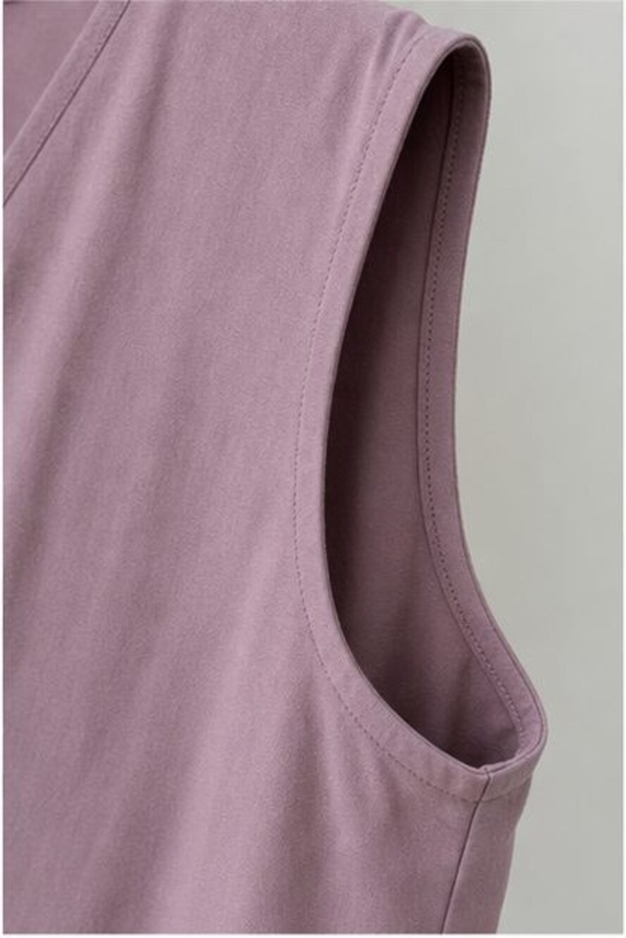 Mauve Button Blouse - Picture 5 of 6